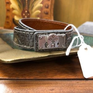 Gunmetal silver bracelet